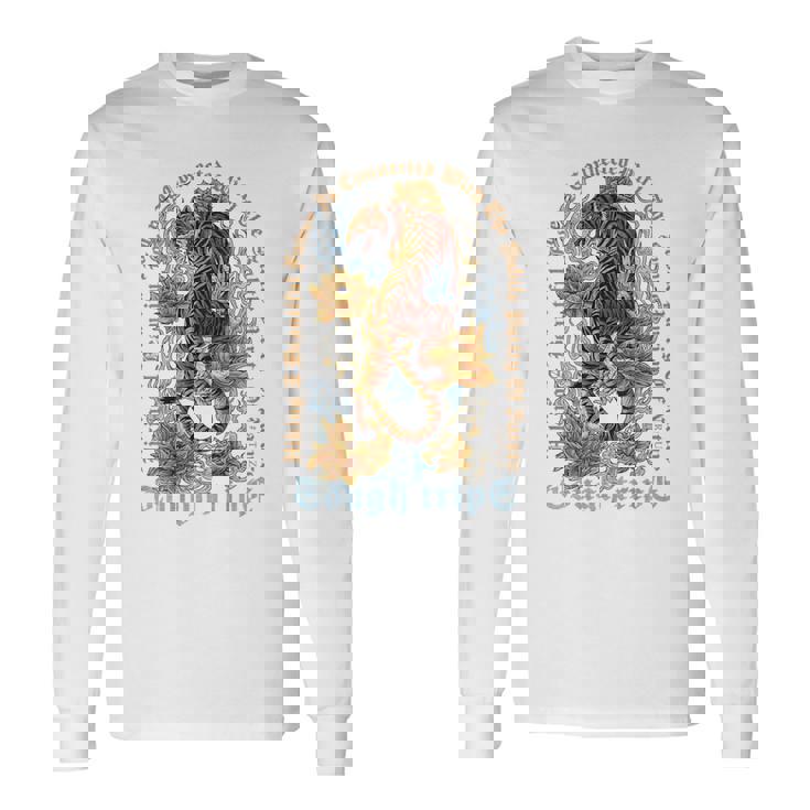 ヒップホップ ビンテージ レトロ アーバン Y2k Hip Hop バックプリント ストリートウェア タイガー 長袖Tシャツ ギフトのアイデア