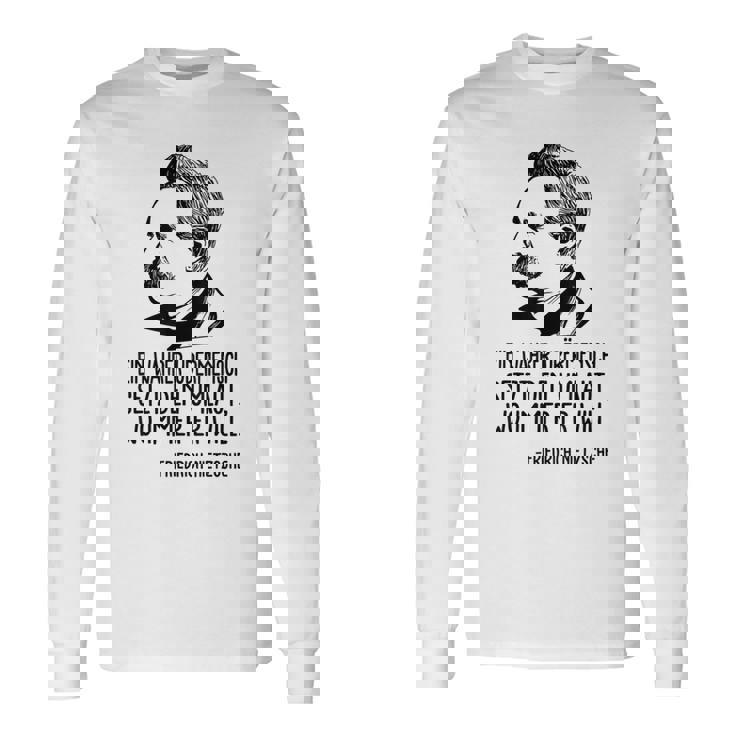 フリードリヒ・ニーチェ哲学 ドイツ哲学 長袖Tシャツ