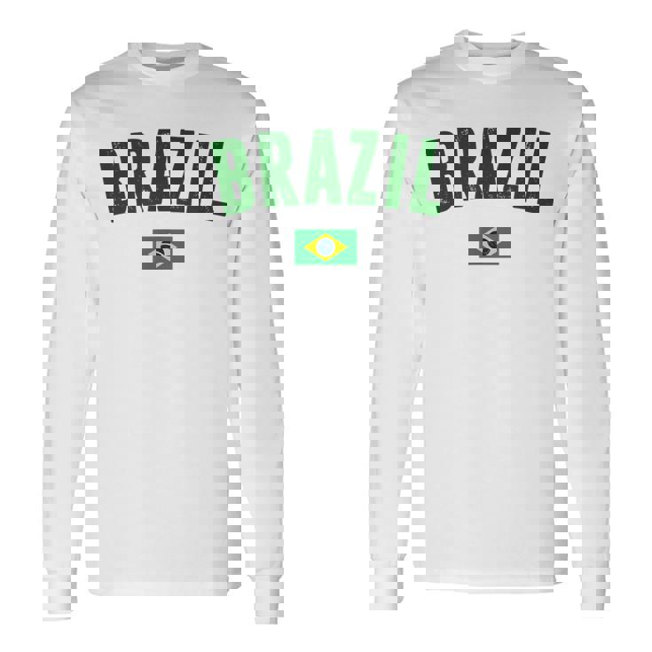 ブラジルシャツ メンズ レディース キッズ ブラジル サッカーファン 長袖Tシャツ