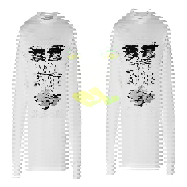 ホワイトゾンビ映画ポスター 長袖Tシャツ