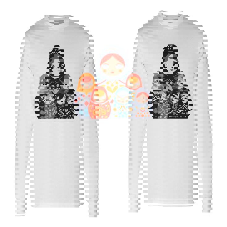 マトリョーシカ ロシア人形 入れ子人形 マトリョーシカ 長袖tシャツ 長袖Tシャツ