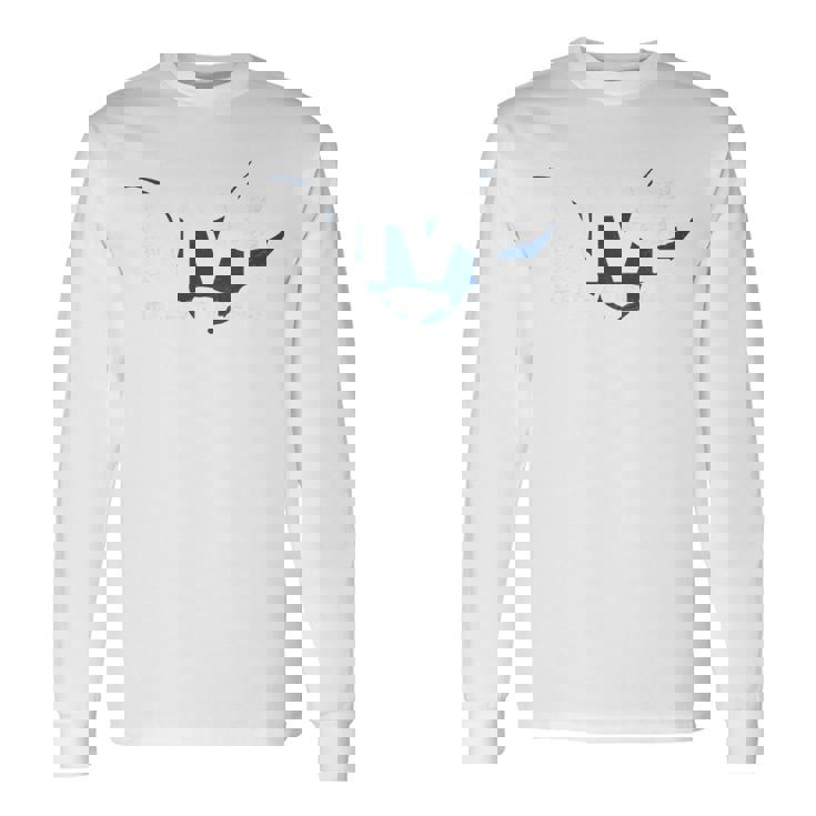 モルディブダイブマンタダイビング 長袖tシャツ 長袖Tシャツ