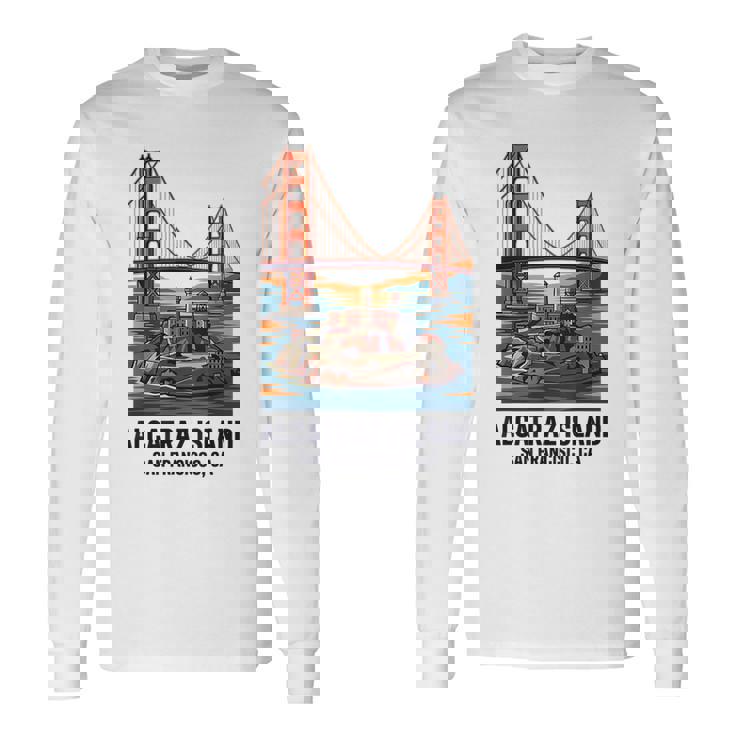 ヴィンテージ アルカトラズ島 サンフランシスコ ゴールデンゲート ベイエリア 長袖Tシャツ