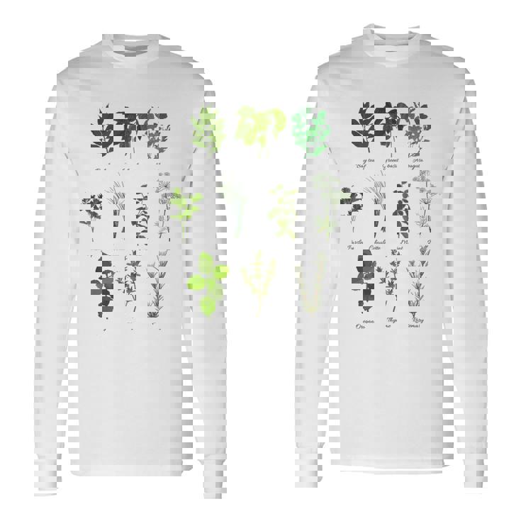 ヴィンテージボタニカルハーブ ハーブコレクション ハーバリスト 長袖Tシャツ