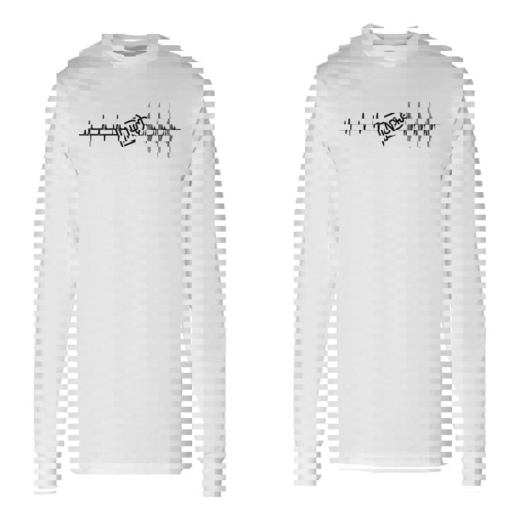 亜酸化窒素nosの前後のファニーマイハートレート 長袖Tシャツ