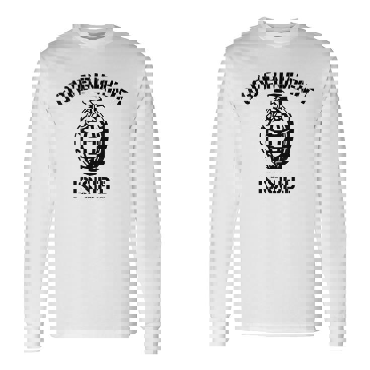 政府発行手榴弾シャツ 長袖Tシャツ