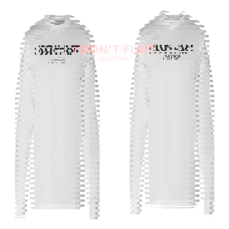 裏面 イチャイチャしないちょっとおもしろいことばっかり言ってるだけ 長袖Tシャツ