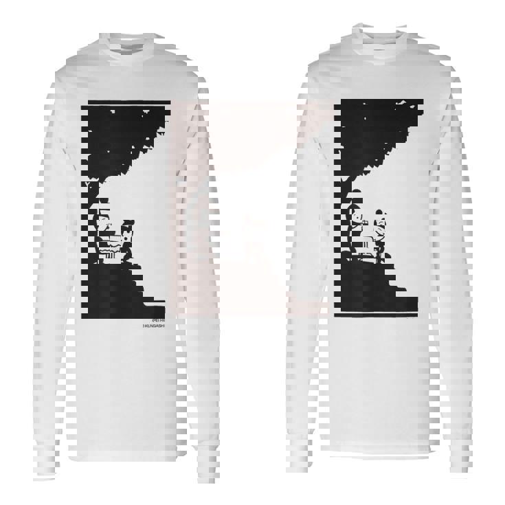 詩とメルヘン 東君平 なつのたぬき 長袖Tシャツ