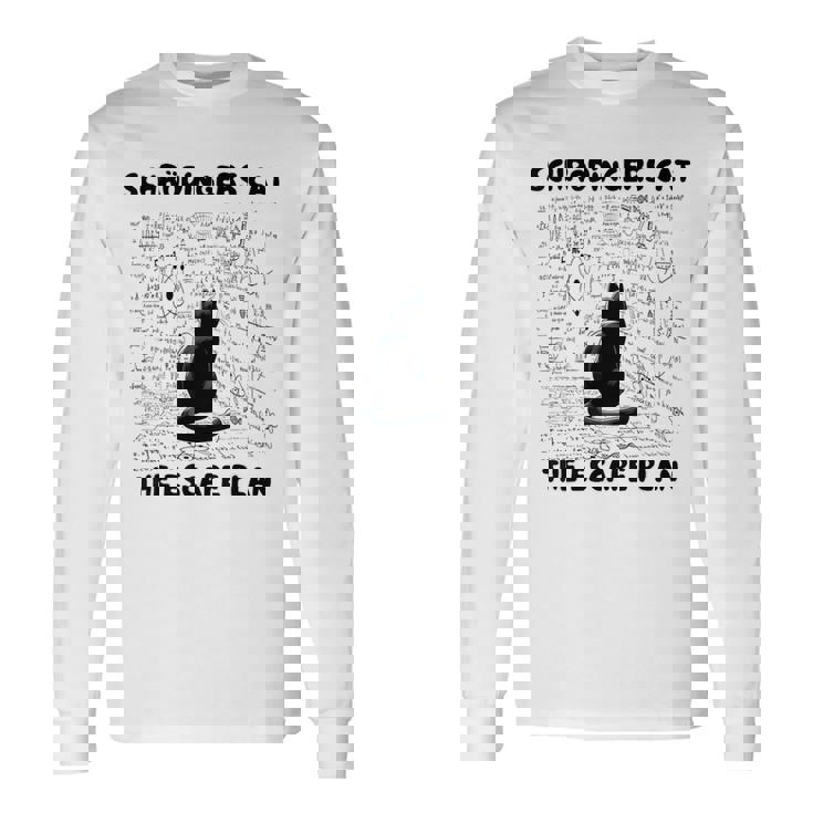 量子物理学教師シュレーディンガーの猫 脱出計画 長袖Tシャツ