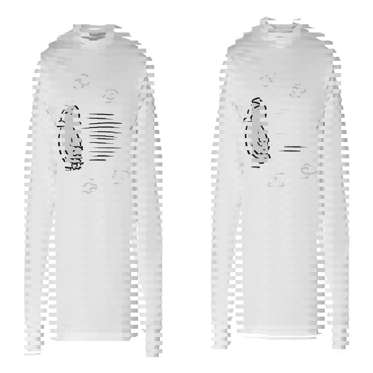 飛ぶ鳥 長袖Tシャツ