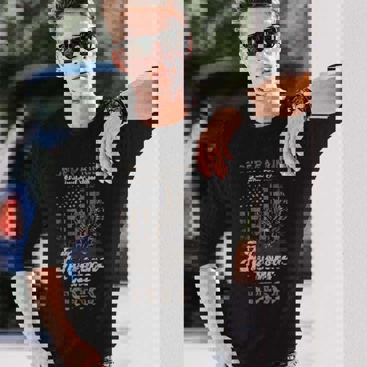 1959年、アメリカ国旗、イーグル、67歳の誕生日、愛国的 長袖Tシャツ 彼への贈り物