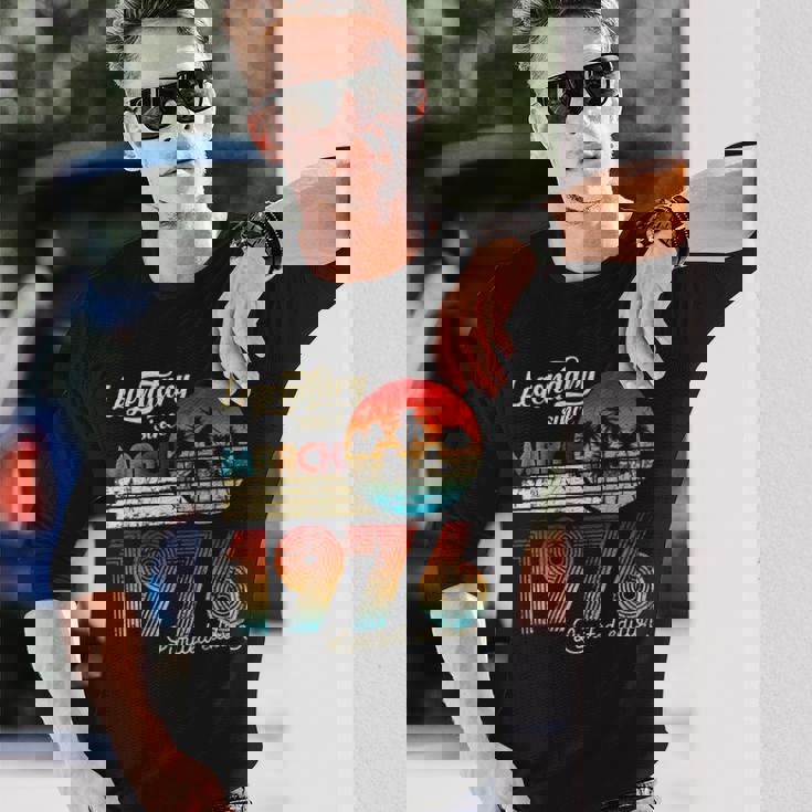 1976年3月から誕生日伝説のギフト 長袖Tシャツ 彼への贈り物