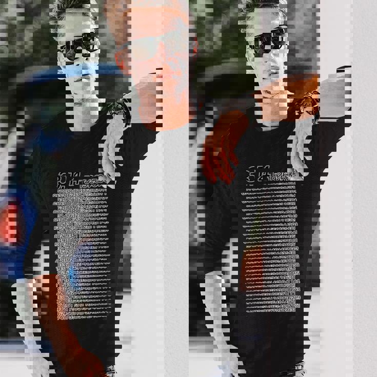 314 円周率 パイ《数学》【変なデザイン屋さん】理数系 数字 メッセージ 面白い 長袖Tシャツ 彼への贈り物