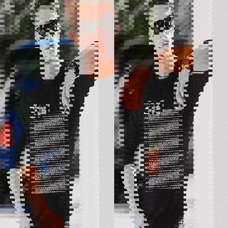 314 円周率の日 数学 非合理数 円周率 長袖tシャツ 長袖Tシャツ 彼への贈り物