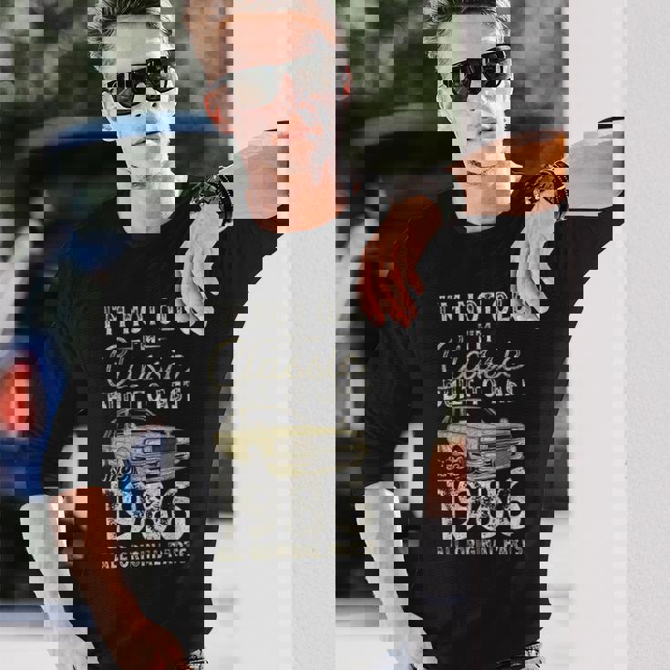 40 歳の誕生日、1986 年以来、クラシックカー、40 歳 長袖Tシャツ 彼への贈り物