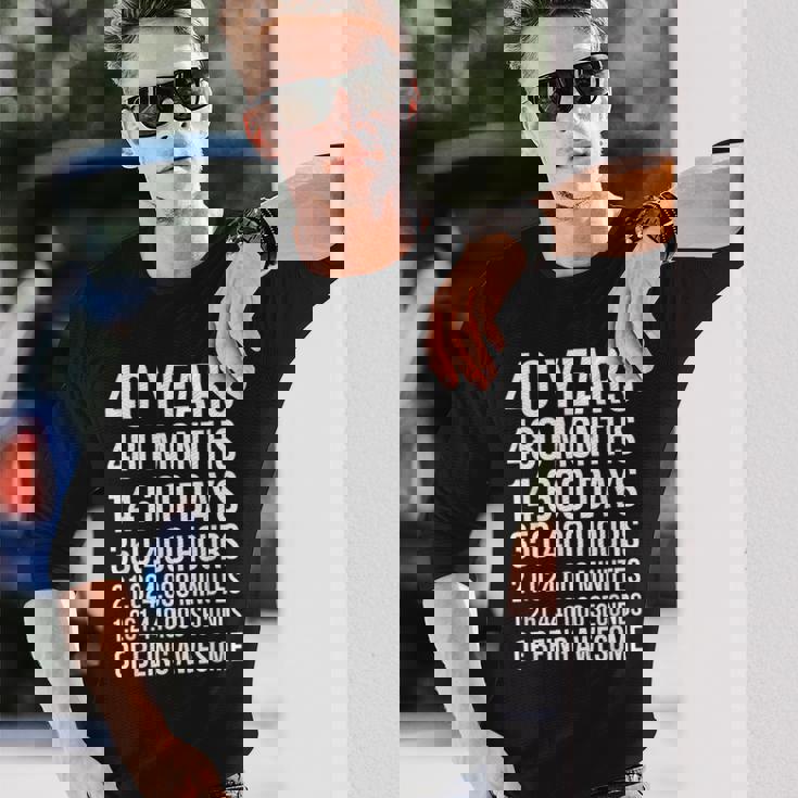 40歳の誕生日プレゼント 40歳用 長袖Tシャツ 彼への贈り物