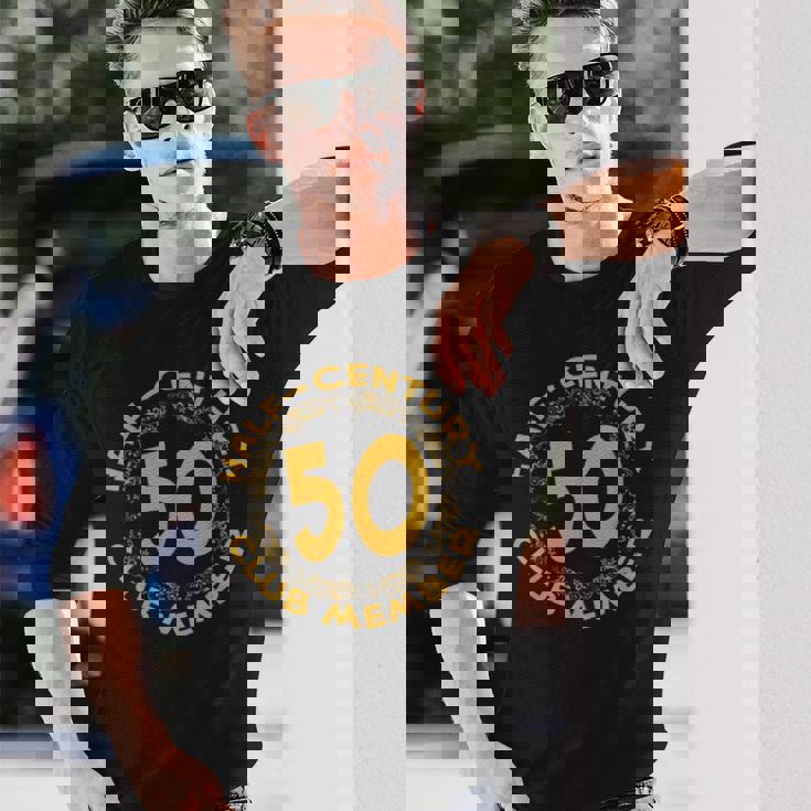 50歳の誕生日パーティー記念tシャツ、ハーフセンチュリークラブ 長袖Tシャツ 彼への贈り物