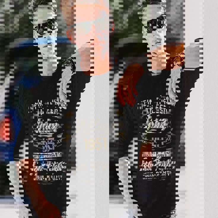 75歳の誕生日プレゼント ヴィンテージ 1951年 男性 面白い 75歳 1951年 長袖tシャツ 長袖Tシャツ 彼への贈り物