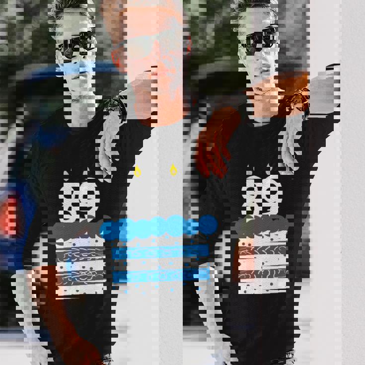 89 歳の誕生日番号 89 89 歳の誕生日番号 長袖tシャツ 長袖Tシャツ 彼への贈り物