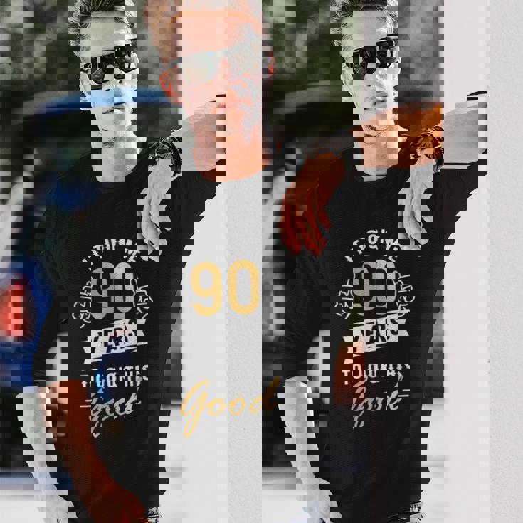 90歳 誕生日 お祝い 90歳 長袖Tシャツ 彼への贈り物