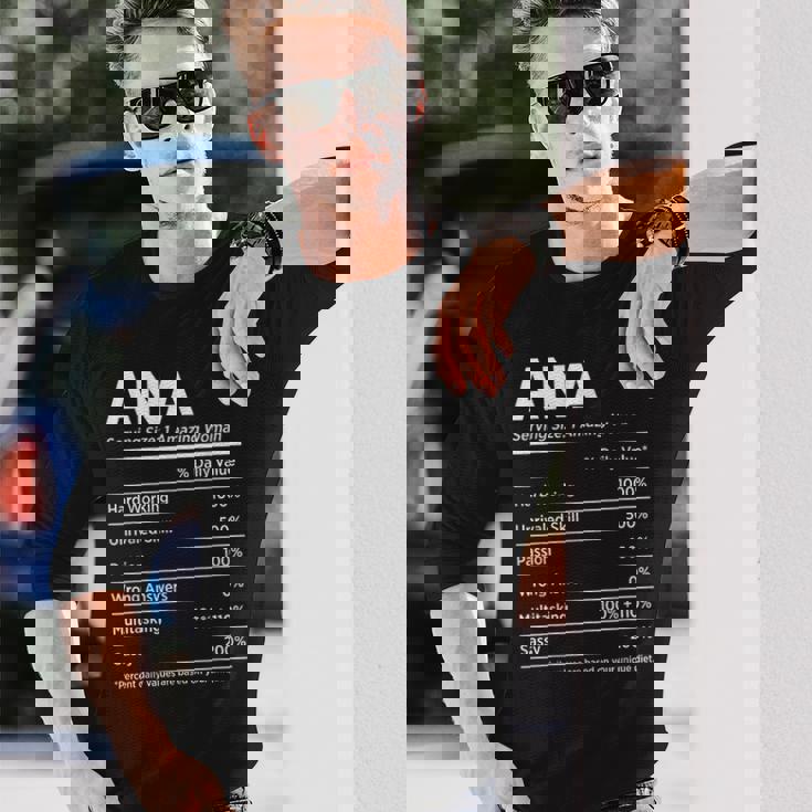 Ana Is My Name おもしろネームタグ 長袖Tシャツ 彼への贈り物