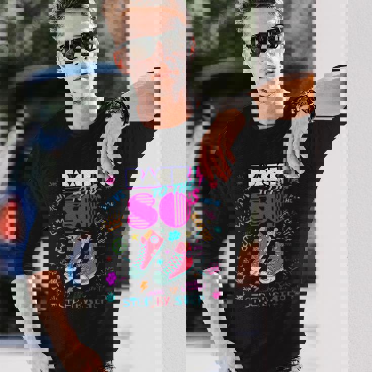 Back To 80'S ヴィンテージレトロi Love 80年代グラフィックデザイン 長袖Tシャツ 彼への贈り物