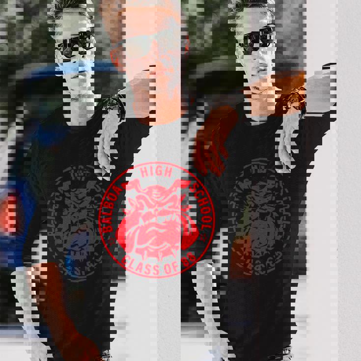 Balboa Highchool Bulldog Class Of 1988 パナマ運河ゾーン 長袖Tシャツ 彼への贈り物