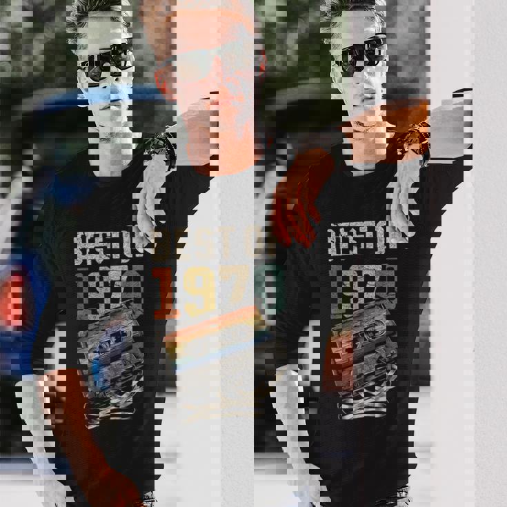 Best Of 1970 カセットテープ 56年 音楽 レトロ 誕生日 長袖Tシャツ 彼への贈り物