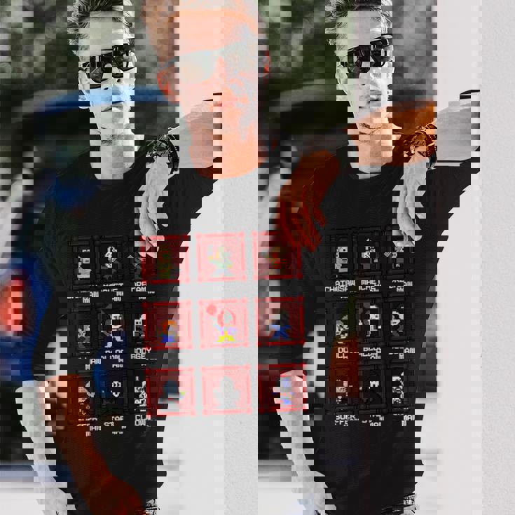 Choose Yourlasher 8ビットレトロホラーゲーム 長袖Tシャツ 彼への贈り物