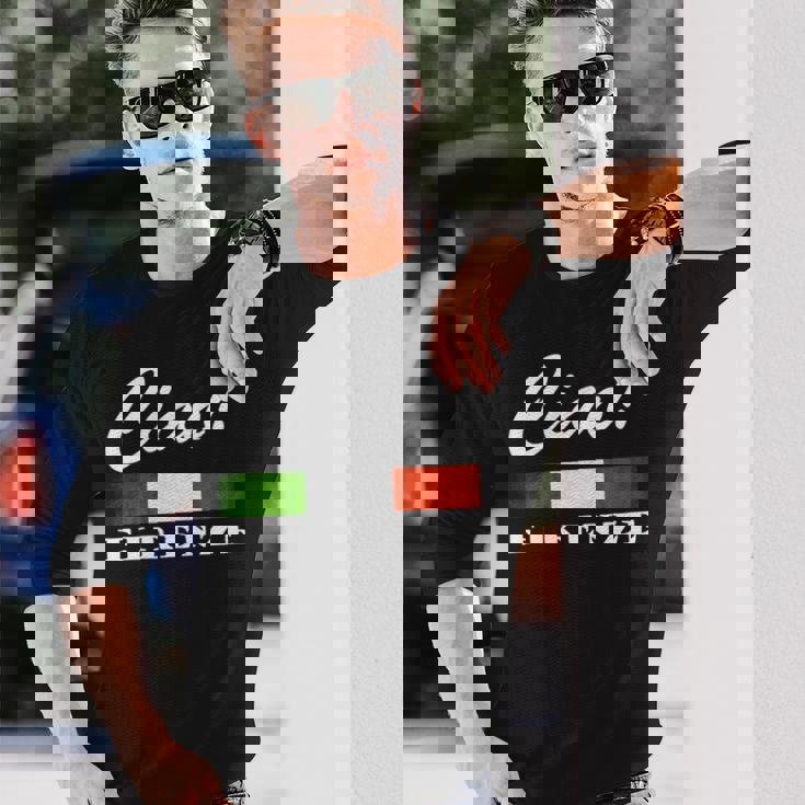 Ciao Italia トリコローレ イタリア国旗 フィレンツェ フィレンツェ イタリア 長袖tシャツ 長袖Tシャツ 彼への贈り物