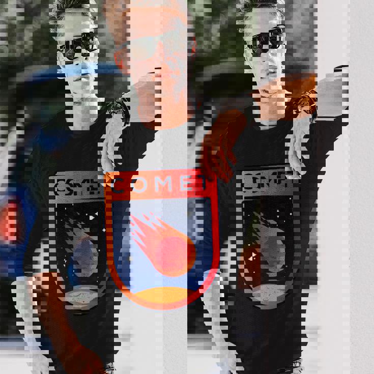 Comet コメット 宇宙 スノーボール 宇宙 トラベラー 隕石 コメット 長袖Tシャツ 彼への贈り物