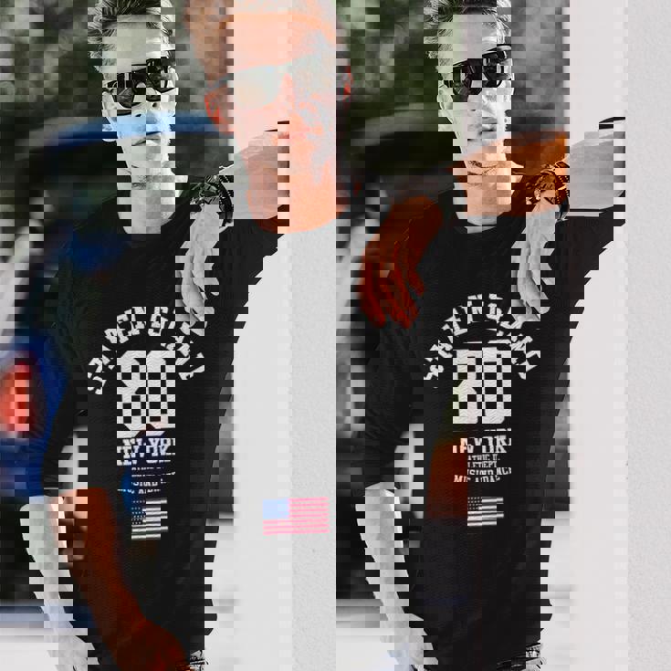 Cooltaten Island New York City Illustration Fashiontyle 長袖Tシャツ 彼への贈り物