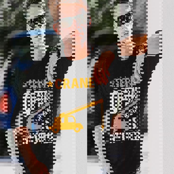 Crane Whisperer 面白いクレーン オペレーター 長袖Tシャツ 彼への贈り物