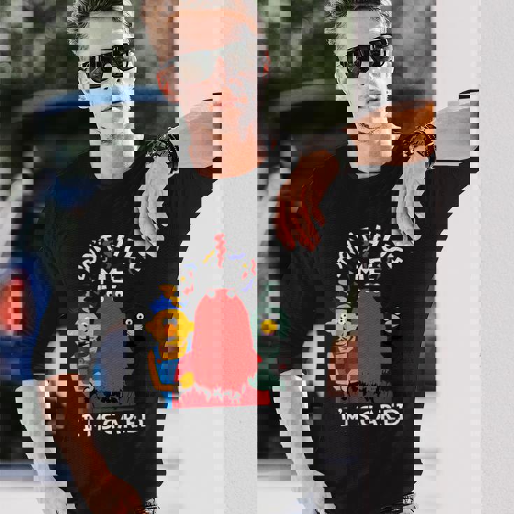 Don't Hug Me I'mcareds 面白い言葉 皮肉 長袖Tシャツ 彼への贈り物