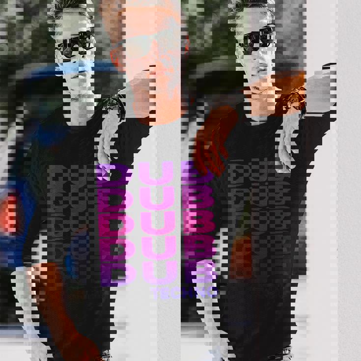 Dub Techno ディープチルアウト ダウンテンポ 長袖Tシャツ 彼への贈り物