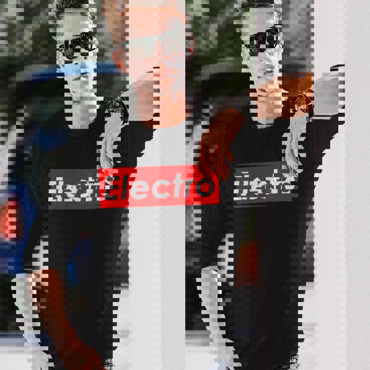 Electro Electronic House Music Edm Electro Mix 長袖Tシャツ 彼への贈り物