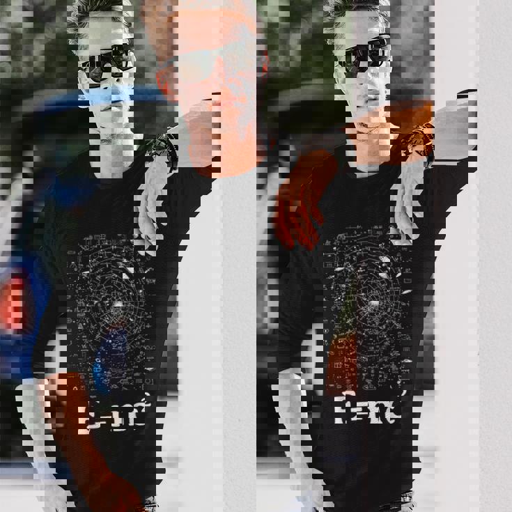 EMc2 方程式 物理学 相対性理論 数学 数学 長袖Tシャツ 彼への贈り物