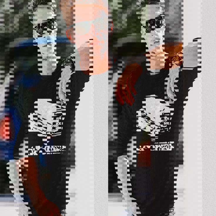 ay Cheese 監視防犯カメラ 長袖Tシャツ 彼への贈り物