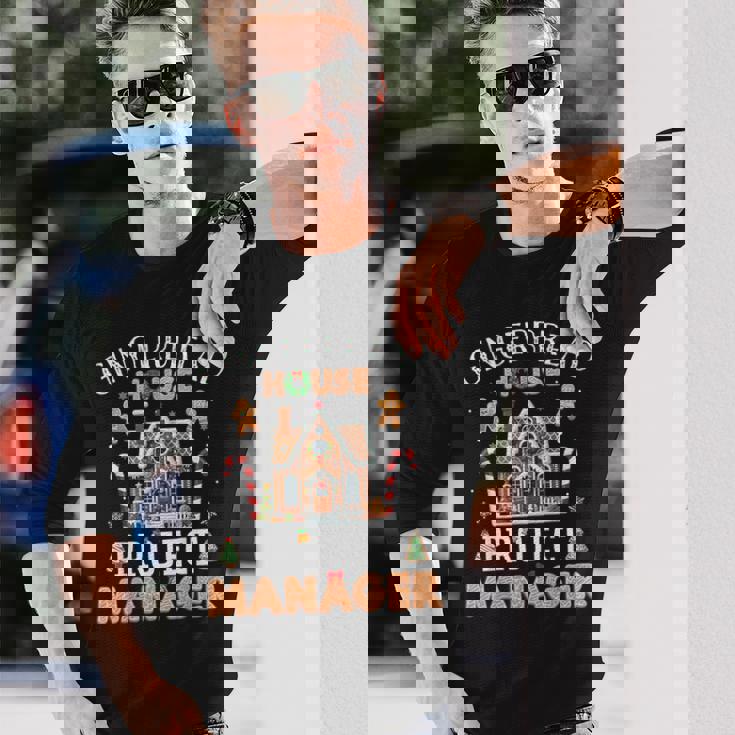 Gingerbread House Project Manager Cookie Baking Xmas Long Sleeve T-Shirt Gifts for Him Gingerbread House Project Manager Cookie Baking Xmas Long Sleeve T-Shirt Gifts for Him