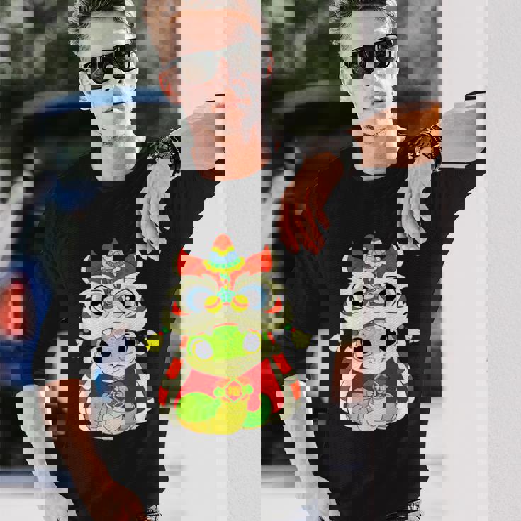 Happy Lunar Chinese New Year 2025 Cute Babynake Dragon 長袖Tシャツ 彼への贈り物