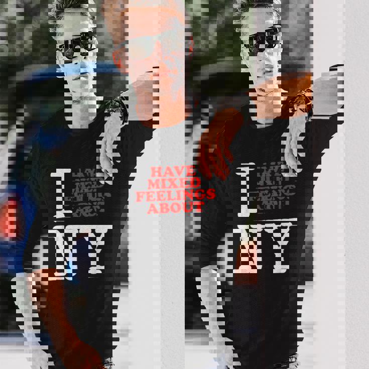 I Have Mixed Feelings About New York 長袖Tシャツ 彼への贈り物