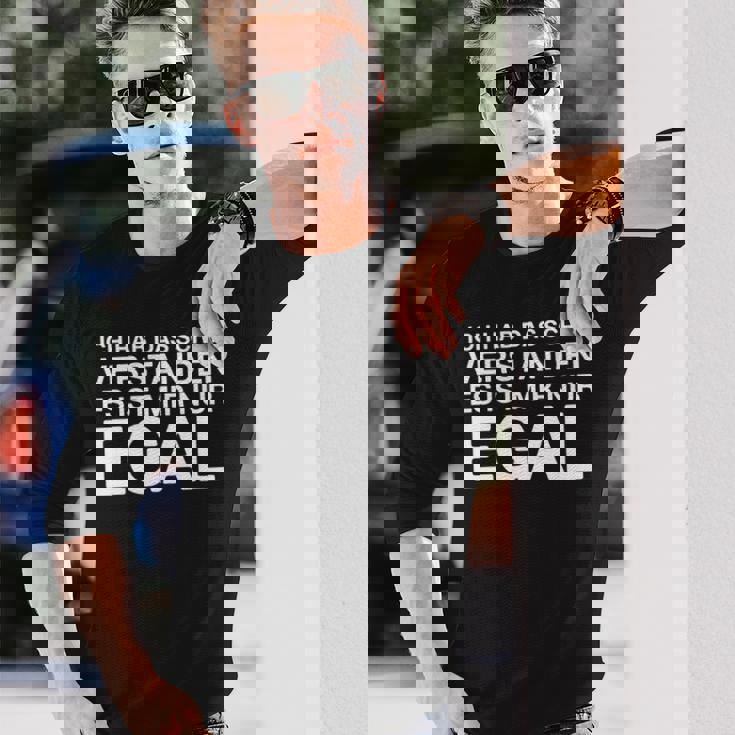 Ich Hab Daschonerstanden 面白いドイツ語の言葉 長袖tシャツ 長袖Tシャツ 彼への贈り物