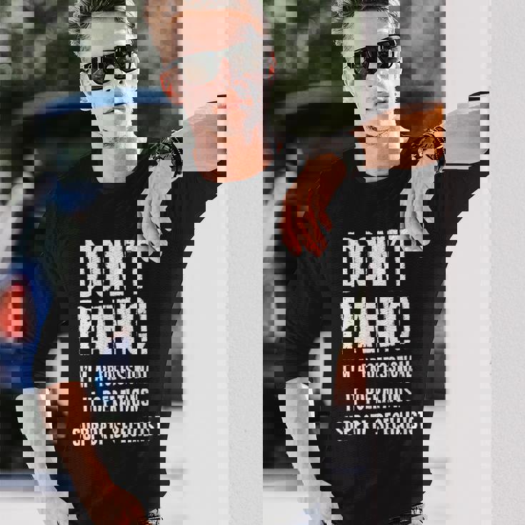 It運用サポートスペシャリスト 長袖Tシャツ 彼への贈り物