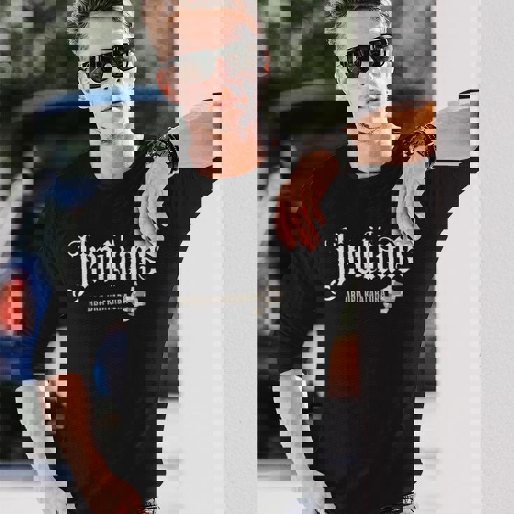 Jirolians 二郎 面白い ラーメン二郎 ニンニク ジロリアン ラオタ にんにく らーめん二郎 アブラカタブラ 長袖Tシャツ 彼への贈り物