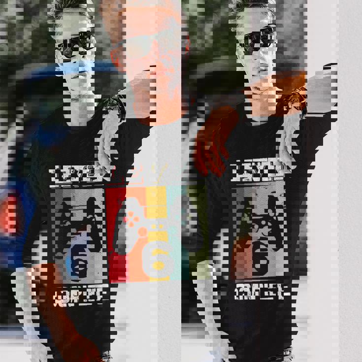 Level 6 6年目の結婚記念日のギフトに最適 長袖Tシャツ 彼への贈り物