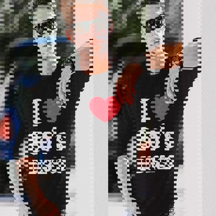 I Love 80S ディスコミュージック レトロディスコ 長袖Tシャツ 彼への贈り物