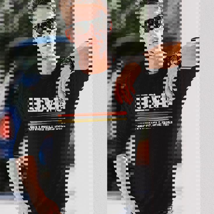 Ludwig Everything Else Is Noise クラシック音楽ドラムスティック 長袖tシャツ 長袖Tシャツ 彼への贈り物