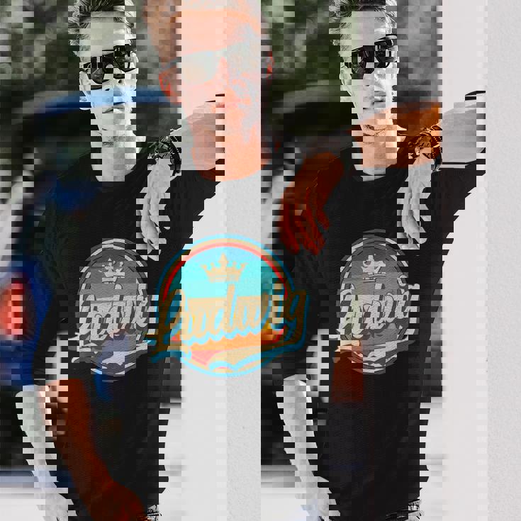 Ludwig レトロ 名前入り ヴィンテージ ファーストネーム ルートヴィヒ 長袖Tシャツ 彼への贈り物