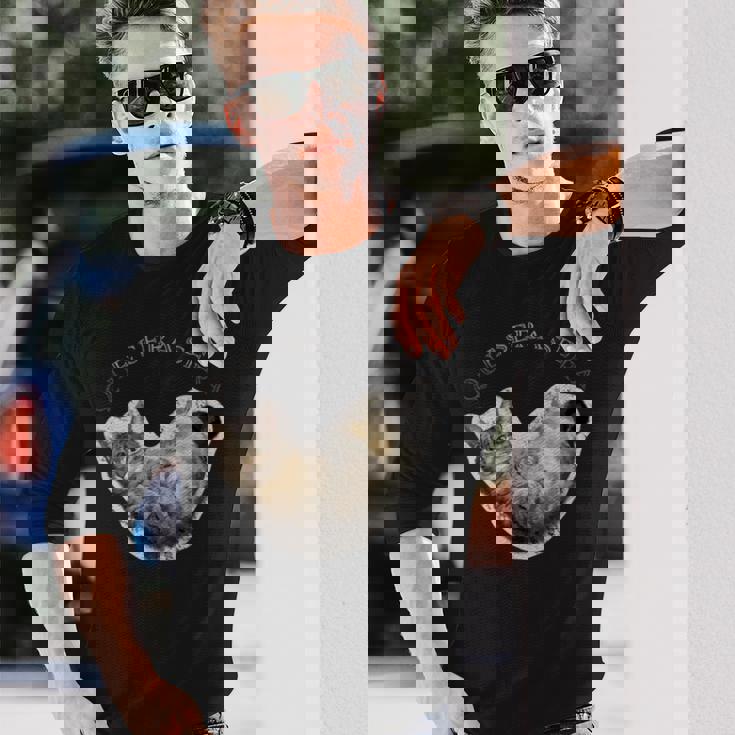 Lying Cat 長袖Tシャツ 彼への贈り物