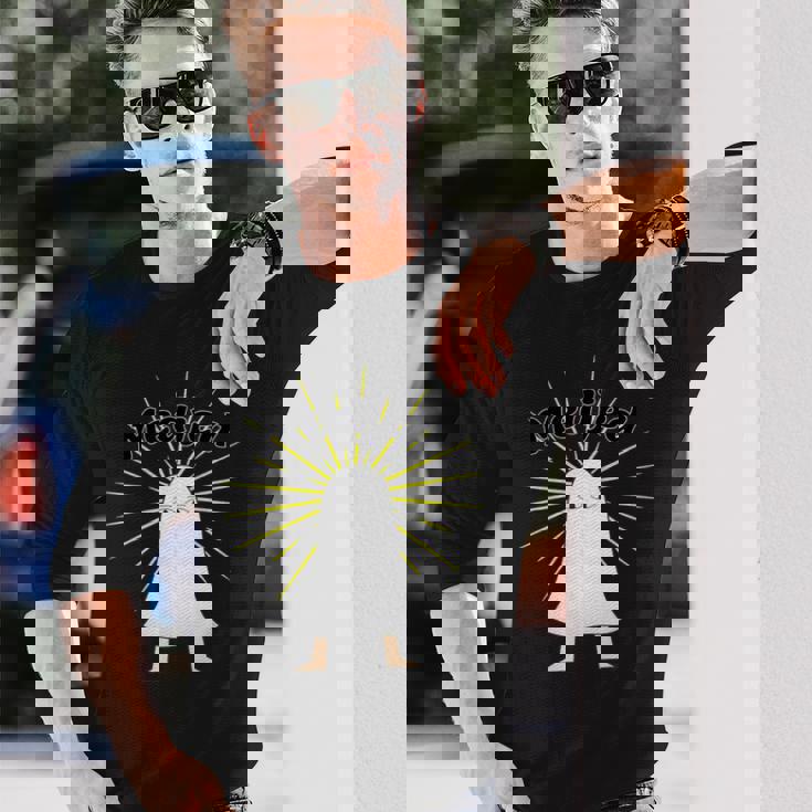 Medjed キュート エジプト メジェド 長袖Tシャツ 彼への贈り物